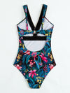 Contrast Trim One Piece Swimsuit