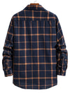 Men Plaid Patched Pocket Shirt