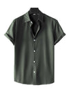 Men Solid Button Up Shirt