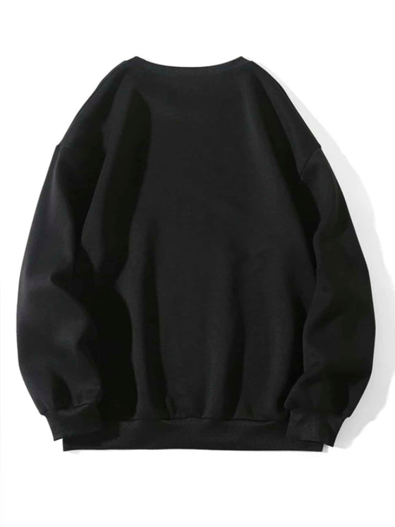 Letter Graphic Drop Shoulder Sweatshirt