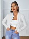 Zip Up Crop Bomber Jacket