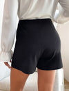 High Waist Fake Button Shorts