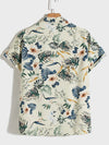 Men Tropical Print Shirt Without Tee