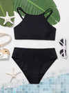 Teen Girls Plain Bikini Swimsuit