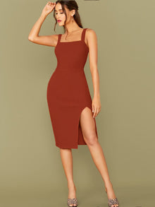  BAE Slit Knee Length Bodycon Dress