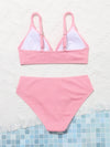 Teen Girls Plain Bikini Swimsuit