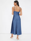 BIZwear Cowl Neck Solid Slip Dress