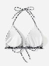 Plus Plain Halter Triangle Bikini Top