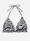 Plus Plain Halter Triangle Bikini Top