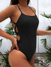 Plain Rib One Piece Swimsuit