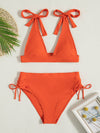 Knot Shoulder Bikini Swimsuit