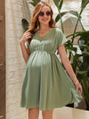 Maternity Solid High Waist Dress