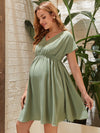 Maternity Solid High Waist Dress