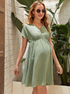 Maternity Solid High Waist Dress