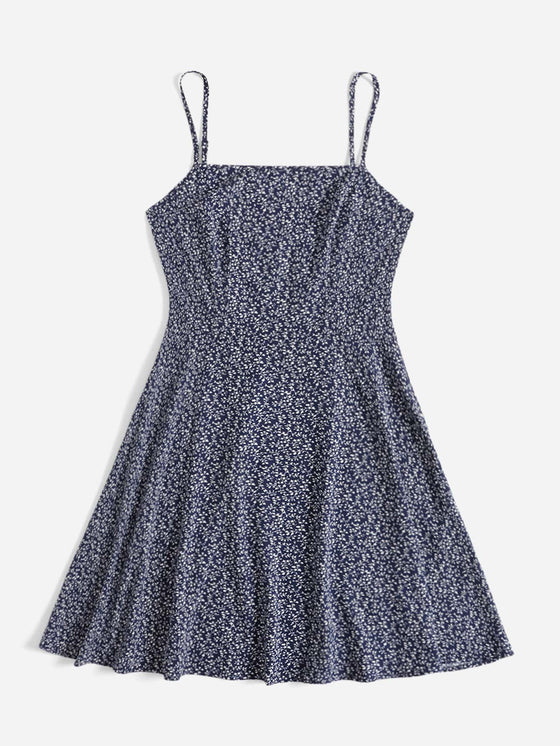 WYWH Plus Allover Plants Cami Dress