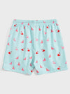 Men Flamingo Print Drawstring Waist Shorts