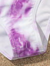 Girls Tie Dye Bikini Swimsuit With Beach Skirt