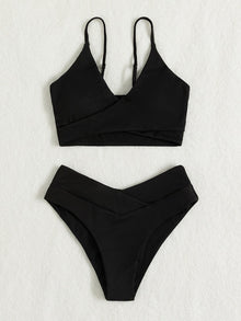  Plain Rib Bikini Swimsuit