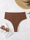 Plain High Waisted Bikini Panty