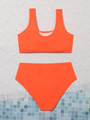 Teen Girls Plain Bikini Swimsuit