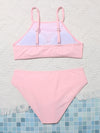 Teen Girls Plain Bikini Swimsuit