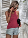 Cut Out Front Halter Top