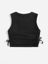 Kids EVRYDAY Girls Ruched Knot Side Tank Top