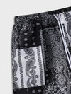 ROMWE Guys Paisley Patchwork Drawstring Shorts