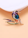 Rhinestone Decor Bird Brooch