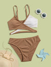 Teen Girls Two Tone Bikini Swimsuit