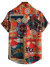 Men All Over Print Button Front Shirt