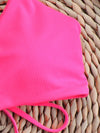 Plain Rib Bikini Swimsuit