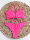 Plain Rib Bikini Swimsuit