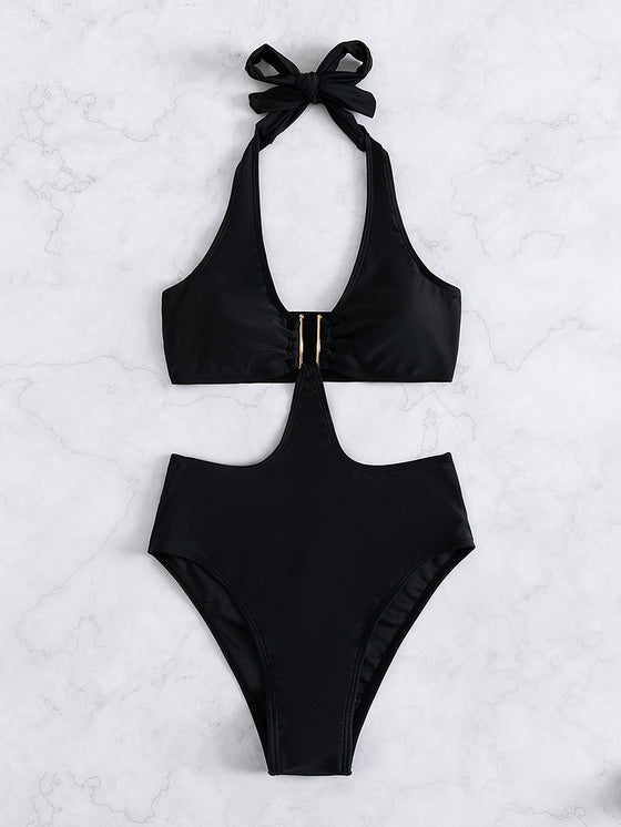 Cut out One Piece Swimsuit