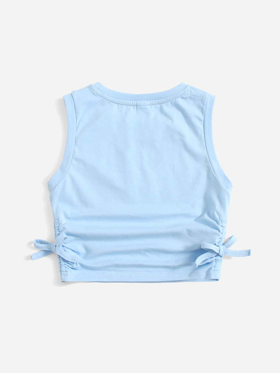 Kids EVRYDAY Girls Ruched Knot Side Tank Top