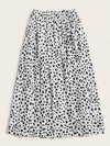 Dalmatian Print Midi Skirt