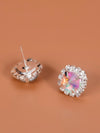 Rhinestone Decor Stud Earrings