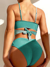 Color Block Wrap Bikini Swimsuit