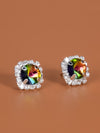 Rhinestone Decor Stud Earrings