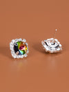 Rhinestone Decor Stud Earrings