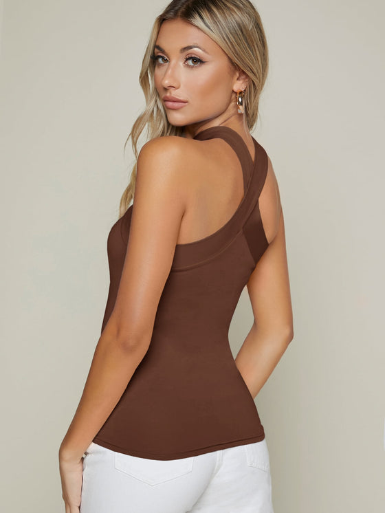 BAE Form Fitting Crisscross Halter Top