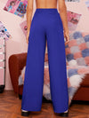 Zipper Fly Fold Pleated Pants