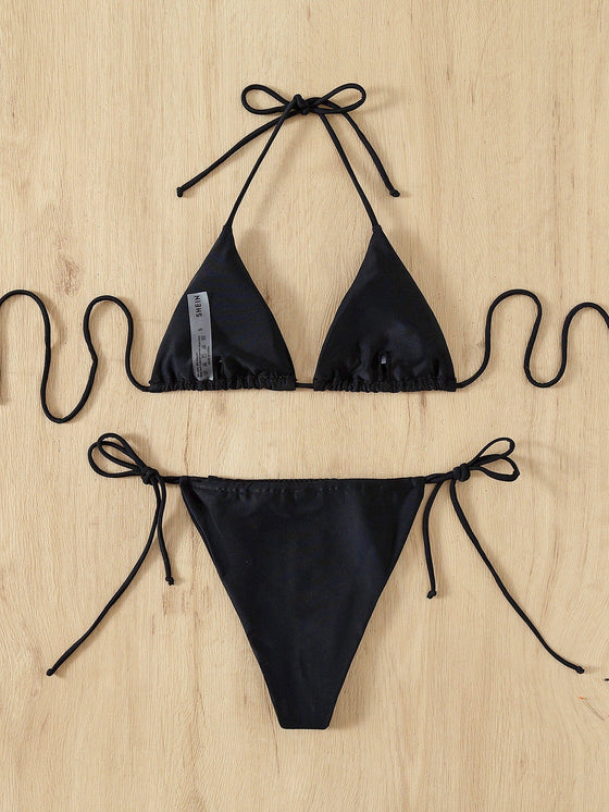 Triangle Thong Bikini Swimsuit