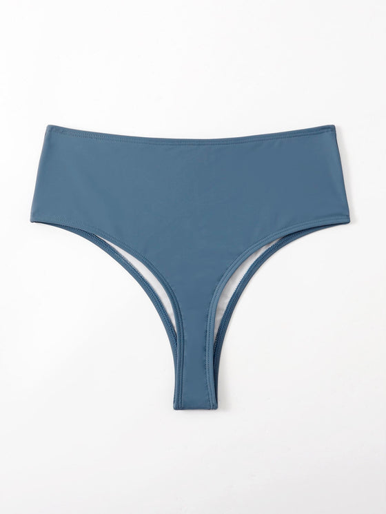 Plain High Waisted Bikini Panty