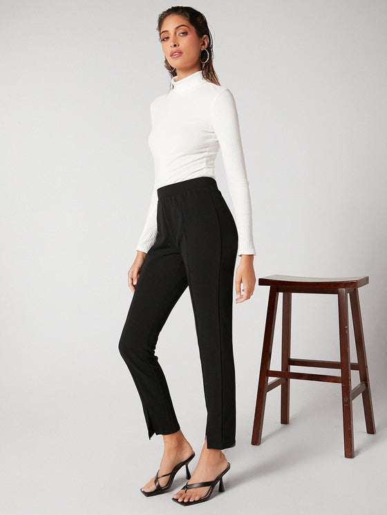 BIZwear Split Hem Cigarette Pants