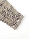 Men Plaid Curved Hem Shirt Without Tee