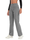 Gingham Straight Leg Pants