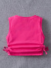 Kids EVRYDAY Girls Ruched Knot Side Tank Top