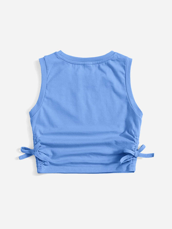 Kids EVRYDAY Girls Ruched Knot Side Tank Top