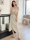 DAZY Solid Wrap Hem Cami Dress